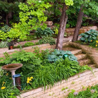 Boulder Retaining Wall